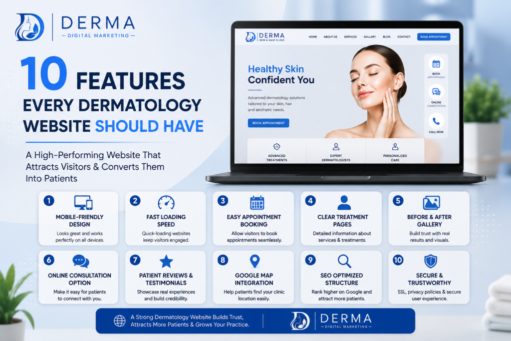 10 feature every dermatology should have
